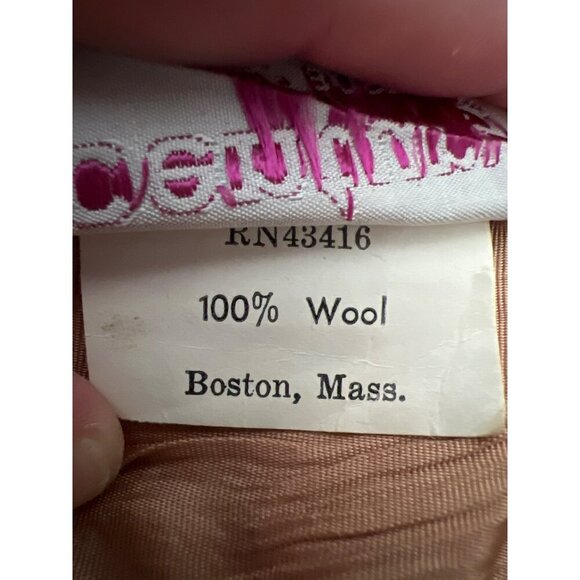 Vintage Century of Boston Wool Plaid Button Front Skirt Tan Size 14 - Picture 3 of 8